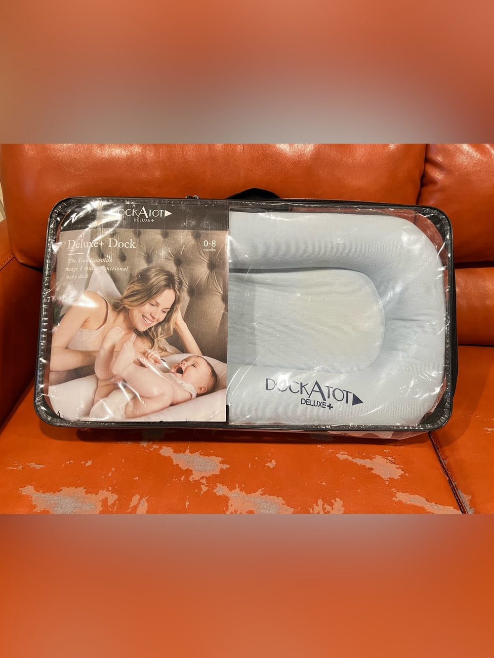 DockATot Deluxe+ Baby Nest Pillow - Light Gray